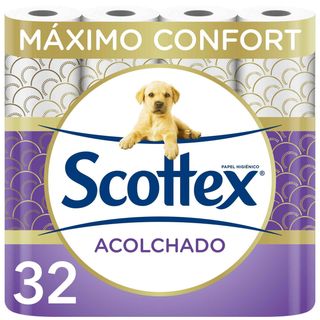 Papel Higiénico 3 Folhas Acolchoado Scottex (emb. 32 rolos)