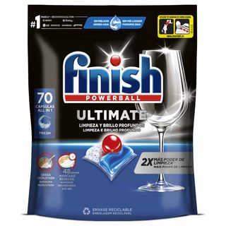 Detergente Máquina Loiça Pastilhas Ultimate Finish (70 doses)
