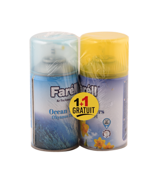 Lot: Recharge diffuseur Spring/Océan FARELL 2x250ML - Dont 1 gATUIT