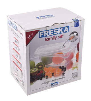 Set de boîtes de conservation FRESKA 15Pièces