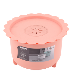 Cuiseur à vapeur pour micro-onde En plastique - Rose BIESSE