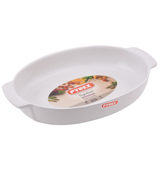Plat à four oval En céramique - Blanc PYREX 3,4L