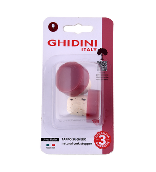 Bouchon En liège naturel GHIDINI 2 Pièces
