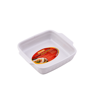 Plat à four En céramique - Carré - Blanc GUARDINI 18X16CM
