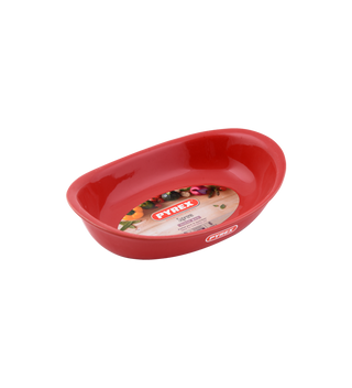 Plat à four En céramique - Oval - Rouge PYREX 31X21CM