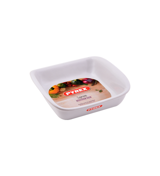Plat à four En céramique - Carré - Blanc PYREX 24X24CM