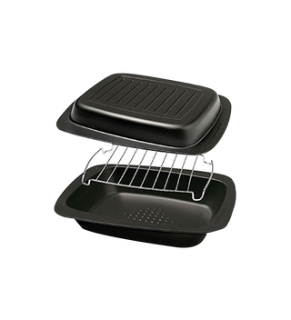 Set rotissage Revêtement anti-adhésif GUARDINI 2 Moules+1 gill