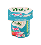 Yaourt Brassé Fraise Vitalait 100G
