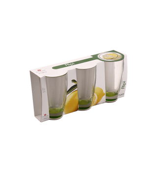 Verres à eau En verre - Vert 37CL - 3 Pièces