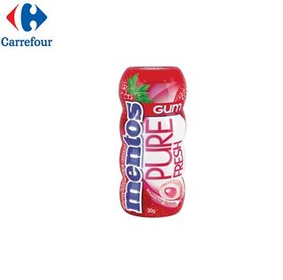 MENTOS PURE FRESH BUBBLE FRESH STRAWBERRY S/FREE CHEWING GUM 31.5G