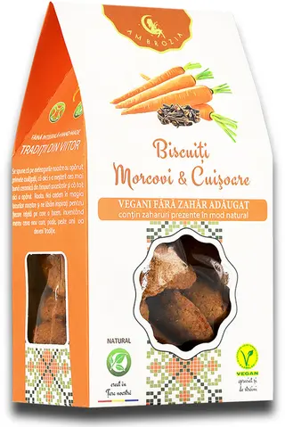 Biscuiti cu morcovi si cuisoare