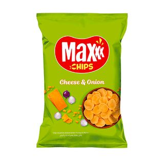 CHIPS CHEESE ONION PAPRIKA HOT CHILI 65G MAXXX