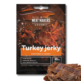 The Meat Makers Turkey Jerky Mustard & Honey 30g