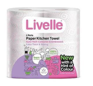 LIVELLE STRONG KITCHEN TOWEL PNK 2S
