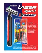 Laser Sport 2 FIRM GRIP Twin Blade Pack, 5 Units