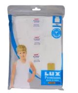 LUX Premiums Boys White T-Shirt, 3-Pack