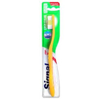 Signal Easy Clean Yellow Toothbrush, 3-Pack