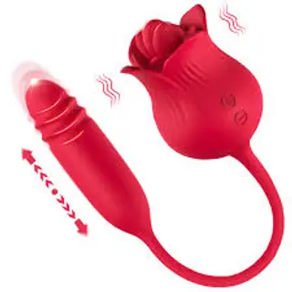 Red Rose with Thrusting Bullet