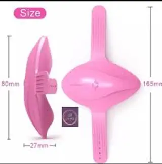 Pink Panty Vibrator, 80mm x 165mm x 27mm
