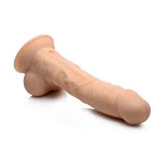 Vibrating Dildo with Suction Cup, 8 Inch