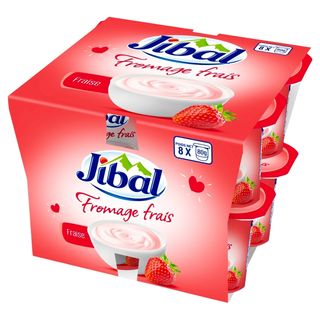 Pack Fromage Frais Fraise Jibal 8x80g