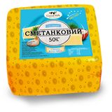 Сир твердий Сметанковий 50% ТМ Good Milk  100г