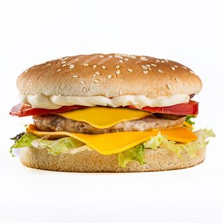 Бургер з курятиною та подвійним сиром