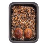 Гречка з грибами та котлетами 300г