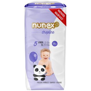 Fraldas Dropline 13-18kg T5 Nunex (emb. 58 un)
