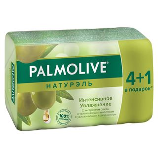 Პალმოლივი Საპონი Მყარი, 4+1 350 Გრ Მულტიპაკი Ზეთისხილი