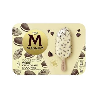 MAGNUM FR CHOC BLANC 100ML X4