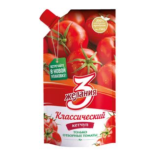 Კეტჩუპი Კლასიკური Დოი-პაკი /3 Ჟელანია/ - 450გრ X 30 Ც/ყ