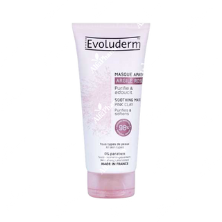 Էվոլուդերմ դիմակ դեմքի հանգստացնող Վարդագույն Կավով 100մլ