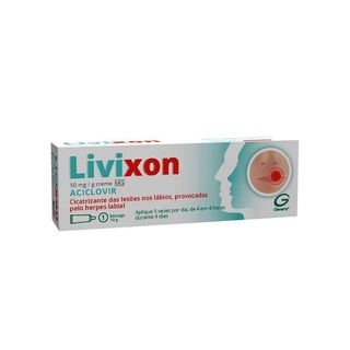 Aciclovir Livixon 50 mg/g Creme Bisnaga - 10g