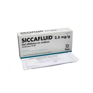 Siccafluid 2.5 mg/g Gel oftálmico Recipiente unidose - 0.5g x 60 und(s)