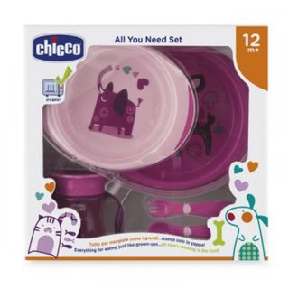 Chicco Utensílios Alimentação Conj Papa Menina 12m+