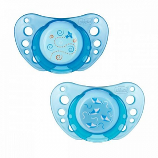 Chicco Chupeta Physio Air Chup Látex Azul 0-6m 2
