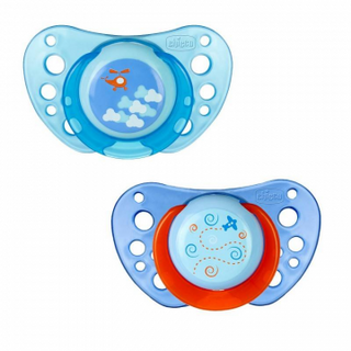 Chicco Chupeta Physio Air Chup Látex Light Azul 6-16m 2