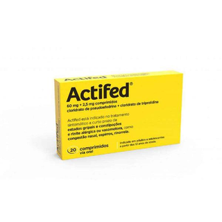 Actifed 60 mg + 2.5 mg Comprimido Blister - x 20 und(s)