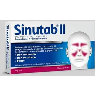 Sinutab Ii, 500/30 Mg X 20 Comp-9754119