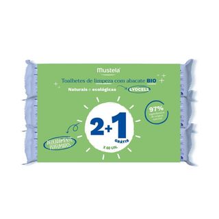 Mustela Bebé Toalhitas Limpeza Perfumadas X60 Pack 3