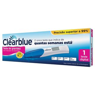 Clearblue Teste Gravidez Com Indicador Semanas 1 Teste