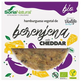 Hamburguesa Vegetal Bio Berenjena Queso Soria Natural 2x100 Gr.