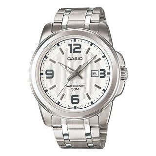 CASIO Silver Water-Resistant Watch, 50M