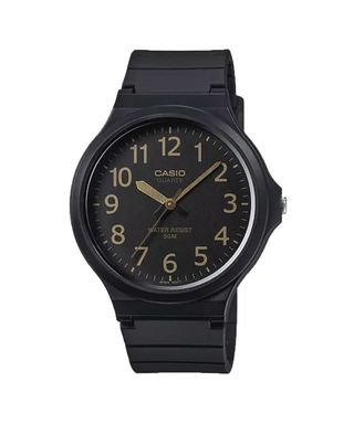 CASIO MW Black Quartz Watch, Water Resistant 50M