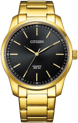 CITIZEN Gold Quartz Watch, Water Resistant 50m