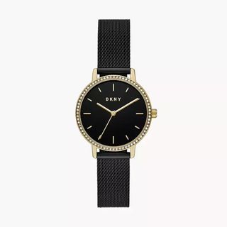 DKNY Black Watch NY2982 with Gold Accents