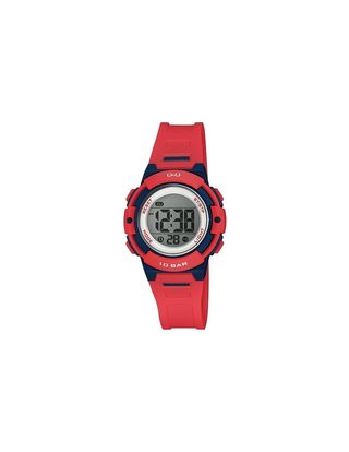 Q&Q Red Digital Water-Resistant Watch