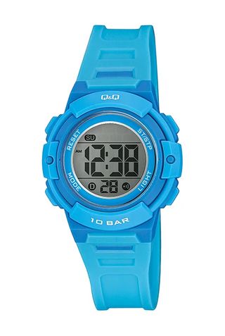 Q&Q Blue Digital Water-Resistant Watch