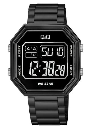 Q&Q Black Watch M206J008Y, Water Resistant 5 Bar